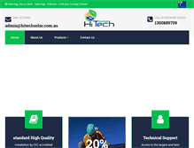 Tablet Screenshot of hitechsolar.com.au